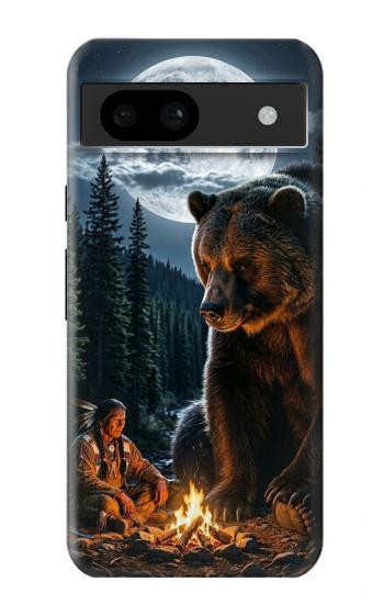 S4095 Majestic Bear Indian Wilderness Art Case For Google Pixel 8a